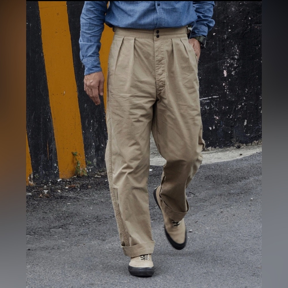 1960s AUS Army Combat Pants Khaki Bronson NS Mfg - Picture 2 of 14